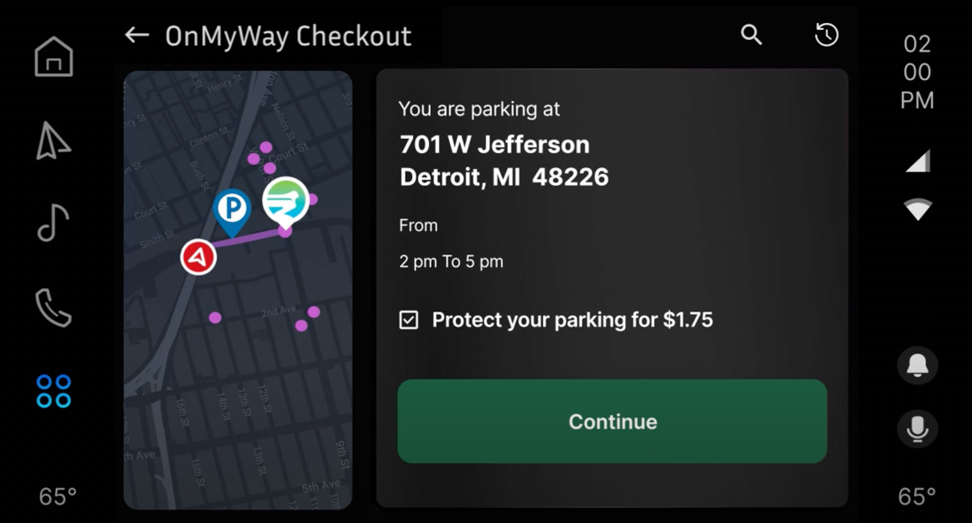 Mavi.io OnMyWay Commerce Checkout screenshot
