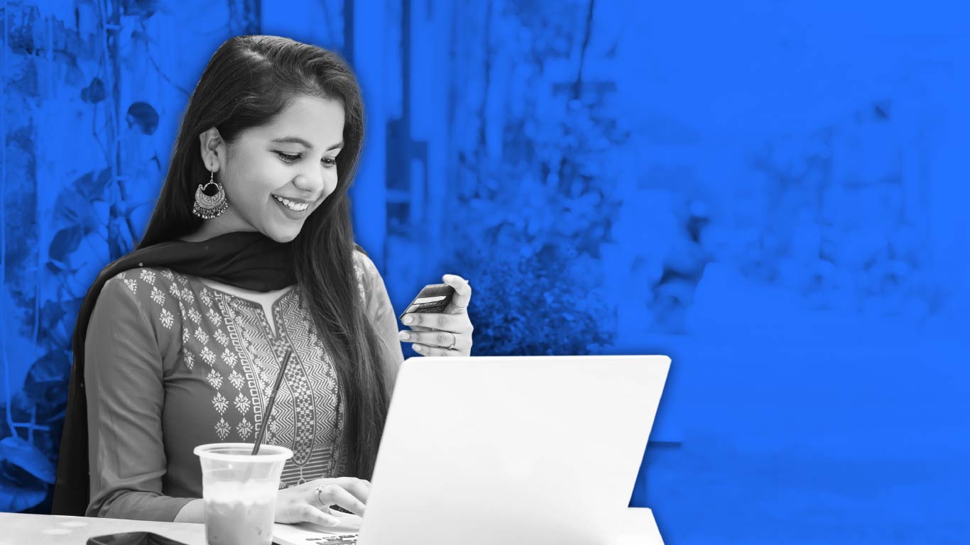blog life woman at laptop